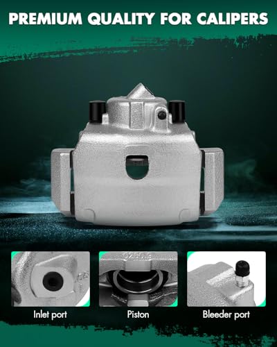 SCITOO Front Left Disc Brake Caliper With Bracket 18B4778 Silver - size: Front Driver[18B4778]