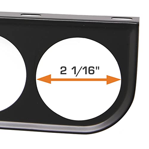 GlowShift Universal Black Triple Gauge Mounting Bracket Pod Holder