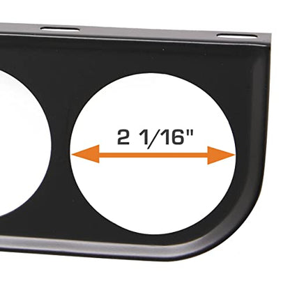 GlowShift Universal Black Triple Gauge Mounting Bracket Pod Holder