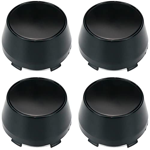 Modengzhe 4PCS Wheel Center Caps, 60mm Wheel Rim Hub Center Covers (Black) - color: Black