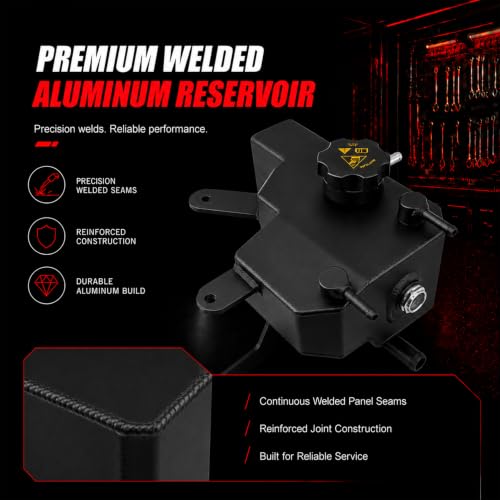 603-002 Aluminum Engine Coolant Reservoir Tank for Durango - size: 603-002