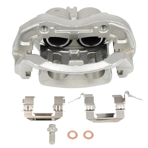 cciyu Front Left Disc Brake Caliper Assembly With Bracket 19B2870 - size: Front Left[19B2870]