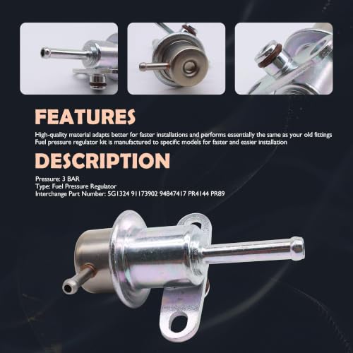 PR4144 Fuel Pressure Regulator Compatible with Toyota Geo Lexus - style: PR4144