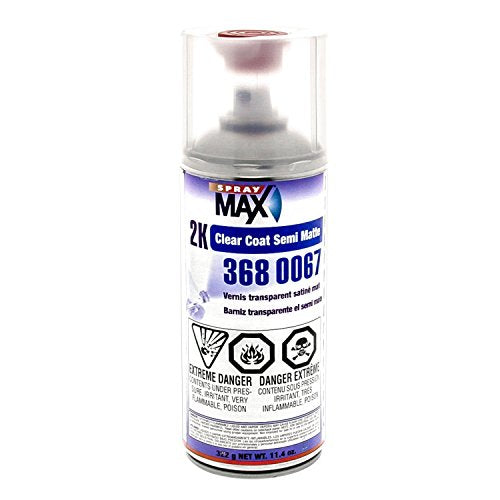 SprayMax 2K Semi Matte Clear Coat | 2K Satin Clear Coat Spray Paint