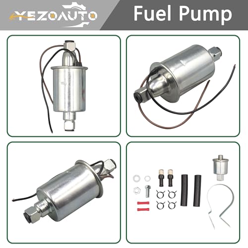 Universal Low Pressure 5-9 PSI Gas Diesel Inline Electric Fuel Pump for All 12 Volt Cars, Trucks Boats & Generators E8012S - size: E8012S(5-9 PSI)
