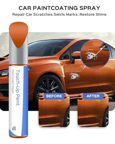 PAK Sunshine Orange Touch Up Paint Compatible with Subaru Exact Match Chips and Nicks Touch Up - color: Sunshine Orange(PAK) compatible with Crosstrek