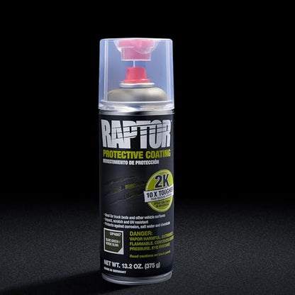 RAPTOR 2K Bedliner Aerosol, Protective Coating, 13.2 OZ - color: Olive Green