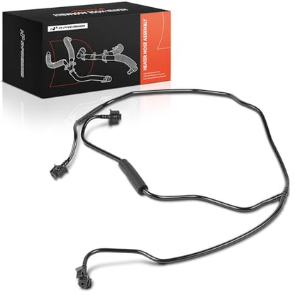 A-Premium Upper HVAC Heater Hose Pipe Line Assembly with Protective Sleeve