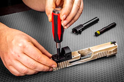 Real Avid Precision Screwdriver Set for Gun Maintenance | 90 PCS Screw Driversets with LED Driver, Hex, Phillips & Torx Bit Set | Kit Includes Magnetic Bit Driver, Turret Tool, Multibit Set & Case - style: Driver, Bit Set, Turret Tool