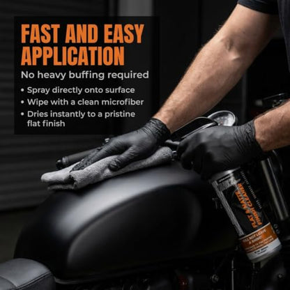Flitz Flat Matte Finish Cleaner - 16oz Bottle of USA-Made Vinyl Wrap Spray to Easily Remove Grease, Wax, Dust, & More - Quick Drying Matte Paint Cleaner - Ideal for Cars, Motorcycles (6 Pack) - size: 16 Fl Oz (Pack of 6)