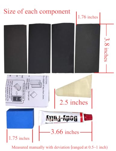4 in 1 Car Body Putty Scratch Filler Painting Pen Assistant Soil for Deep Scratch Pit Easy Repair Automotive Scratch Filler Kit Durable Scratch Filler for Car Paint Pen (Accessories, Car Body Putty)