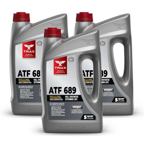TRIAX ATF 689 Full Synthetic for ZF 6HP, 8HP, 9HP Transmissions | Compatible with Jeep, Chrysler, Dodge RAM, Audi, BMW, Land Rover, Mercedes Benz, Porsche, and More (5 Quart - 3 Pack) - size: 5 Quart - 3 Pack