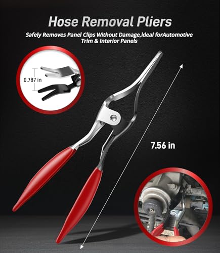 7PCS Electrical Disconnect Pliers & Fuel Line Disconnect Tool Set, Automotive Electrical Terminal Connector Separator Removal Tool Kit for Car Wiring & Fuel Line Connector Pliers - size: 7 PCS