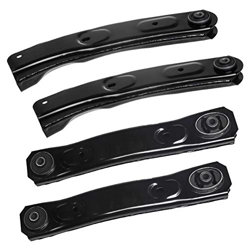 TUCAREST 4Pcs Front Suspension Kit (K640797 K640773) x2 Left Right Front Control Arm Assembly Compatible With 1999 00 01 02 03 04 Je-ep Grand Cherokee Upper and Lower - size: K640797 K640773 (99-04 Grand Cherokee,Front)