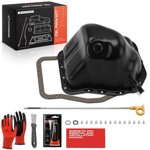 A-Premium Lower 2.5L Engine Oil Pan Sump with Plug, Gasket & Bolts - style: Complete Oil Pan Kit