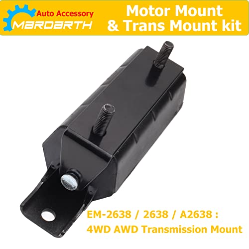 Front Motor and Trans Mount for 07-13 Silverado Sierra 1500 5.3L 6.0L 6.2L - size: 3 PCS