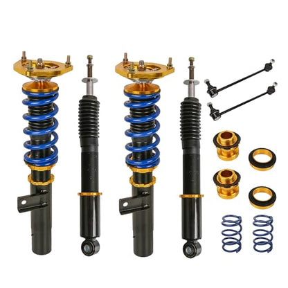 MOSTPLUS Front and Rear Coilover Height Adjustable Struts Compatible with Volkswagen VW 2007-2009 GTI 2003-2007 Golf MK5 Suspensions Coil Spring Shocks(Set of 4) - size: 2003-2007 VW Golf