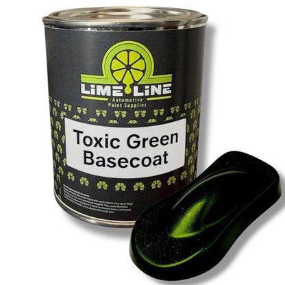 LiME LiNE Shadow LiNE Automotive Basecoat - Changes with Light - Black in the Shadows, Dazzling Metallic Under Light - 2K Clearcoat Topcoat Required (Toxic Green Fade, 1 Quart) - color: Toxic Green Fade, size: 32 Fl Oz (Pack of 1)