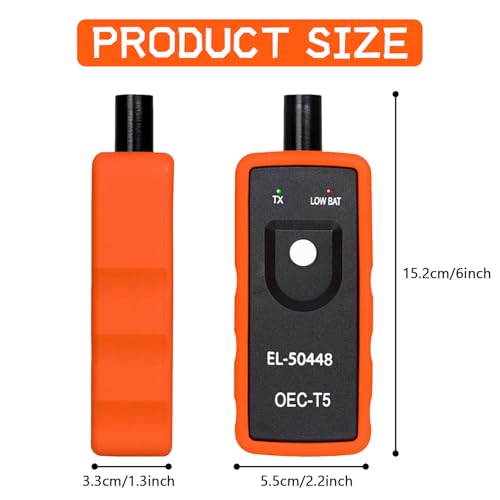 GM Tpms Relearn Tool, 12V Auto Tire Pressure Monitor System Sensor, EL-50448 TPMS EL50448 OEC-T5 Reset Tool Compatible with Most GM Series Vehicles 2010-2013（1PCS
