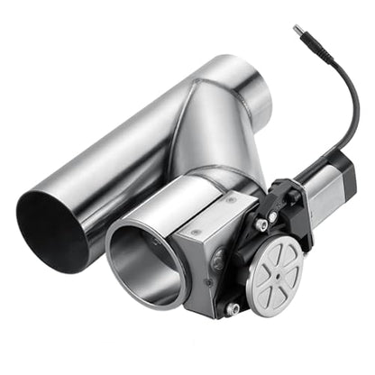 Electric Exhaust Cutout 2.5 Inch with Elbow Muffler Exhaust Valve Kit with One Controller Remote Kit - size: 2.5