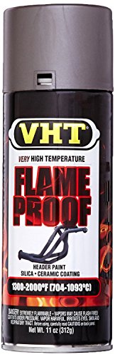 VHT SP998-6PK Flameproof Coating Very High Heat Spray Paint – Cast Iron Flat Finish – 11 oz Aerosol Can, 6 Pack