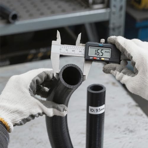 3/8 Transmission Oil Cooler Hose J1532 Fuel Line Hose 300PSI Push Lock with Clamps 10FT - size: 3/8 10FT with Clamps