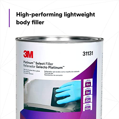 3M Platinum Select Filler 31131, Lightweight, Stain Free, Tack Free, Creamy Formula, 1 gallon (3 fl oz) - size: Pack of 1