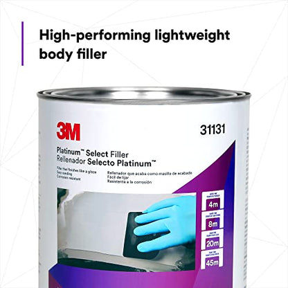 3M Platinum Select Filler 31131, Lightweight, Stain Free, Tack Free, Creamy Formula, 1 gallon (3 fl oz) - size: Pack of 1