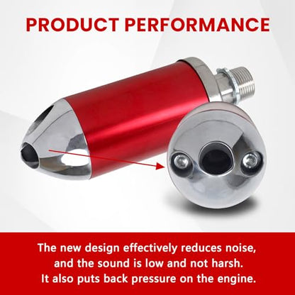 Exhaust Muffler Silencer For Predator 212cc 196cc For Coleman CT200U Red - color: red