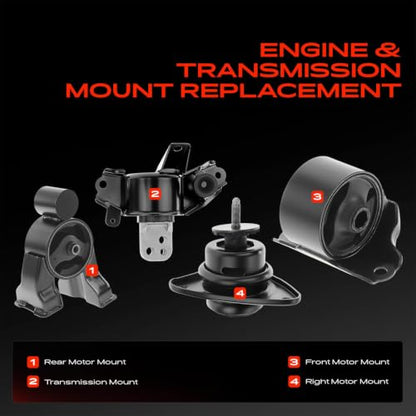 A-Premium Engine Motor Mount and Transmission Mount Kit, Set of 4