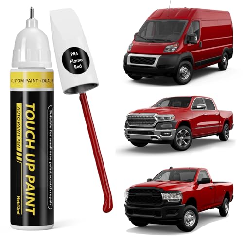 (Flame Red (PR4) Car Touch Up Paint for Dodge Ram - color: Flame Red (PR4) for 2025 RAM 1500/2024 RAM 1500/2023 RAM 1500/2025 RAM 2500/2024 RAM 2500/2025 RAM 3500