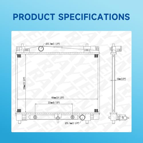 Rayten 2890 Radiator Compatible with 2008-2014 Scion xD 1.8L L4 & 2016-2018 Toyota Yaris 1.5L L4 & 2006-2015 Toyota Yaris 1.5L L4,Replace# 1640021300 1640021270 164000M330 CRS2890 CU2890 - size: RAD:2890