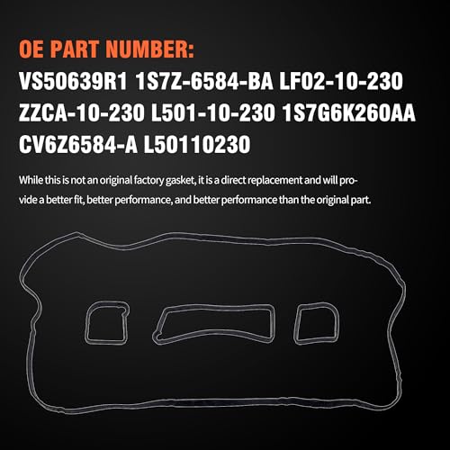 HiSport VS50639R1 Valve Cover Gasket Set for 2.0L 2.3L 2.5L - color: VS50639R1