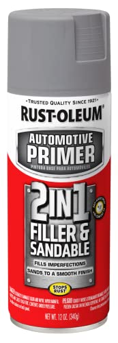 Rust-Oleum Automotive Stops Rust Filler & Sandable Spray Primer, Gray - size: 12 Ounce (Pack of 1)