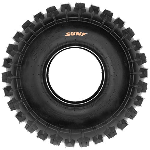 Set of 4 SunF 20x7-8 Front & 20x11-9 Rear ATV UTV Knobby Sport Tires,6 PR Tubeless A027 - size: 20x7-8 & 20x11-9