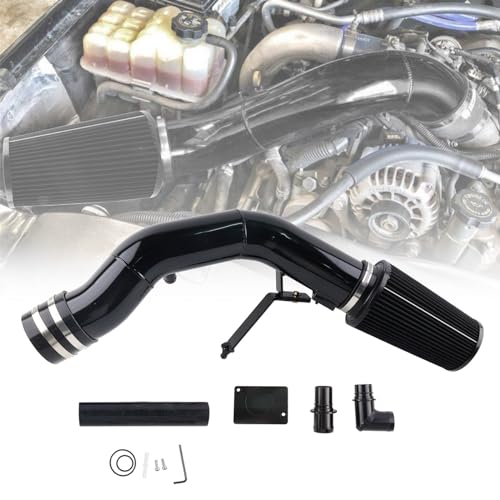 6.0 Powerstroke Cold Air Intake for 03-07 Ford F250 F350 F450 - color: BLACK - 6.0L (2003-2007)
