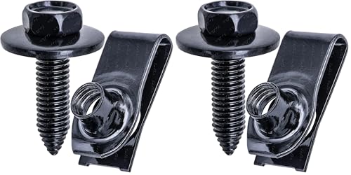 Rexka 15 Sets M8-1.25 Extruded U Nut & Body Bolts Screw Kits for GM Ford Chevy Buick GMC Cadilac Hummer Oldsmobile Pontiac Saturn Cars Trucks (Pack of 2) - size: One Size (Pack of 2)