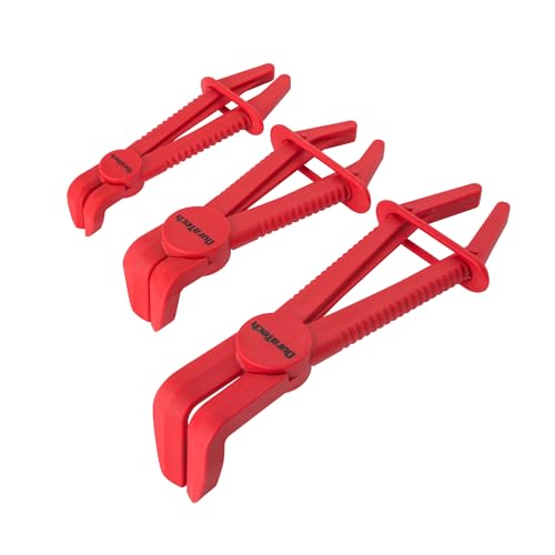 DURATECH 3-Piece Hose Pinch Clamp Pliers, 90 Angled Hose Pinch Off Pliers - size: 3-Piece, style: 90 Angled
