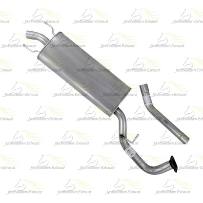 Exhaust Muffler Assembly Compatible with Kia Sorento 2014-2015 3.3L | Stainless Steel | Northeastern Exhaust | Includes Gasket, Clamps, Hangers, Bolt Kit