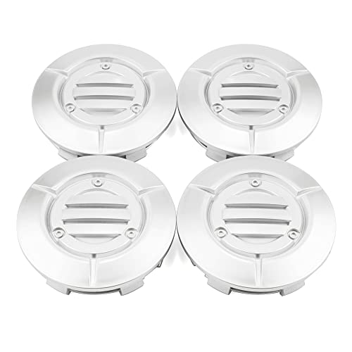RTrhinoTuning 4PCS 3.25in Wheel Center Caps Compatible with Suburban Silverado Tahoe 18" to 22" Rim OD: 3.27"(83 mm) ID: 3"(76 mm) Silver Hub Caps - color: Silver