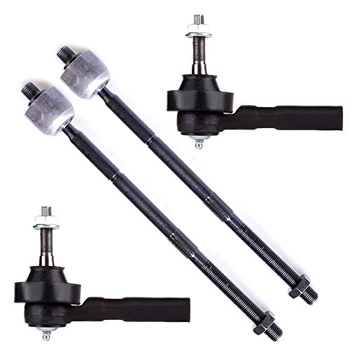 SCITOO 4-PC SET Suspension Kit For Chrysler Town & Country Voyager For Dodge Caravan Grand Caravan Inner Tie Rod End,Outer Tie Rod End