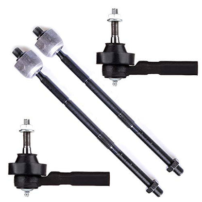SCITOO 4-PC SET Suspension Kit For Chrysler Town & Country Voyager For Dodge Caravan Grand Caravan Inner Tie Rod End,Outer Tie Rod End