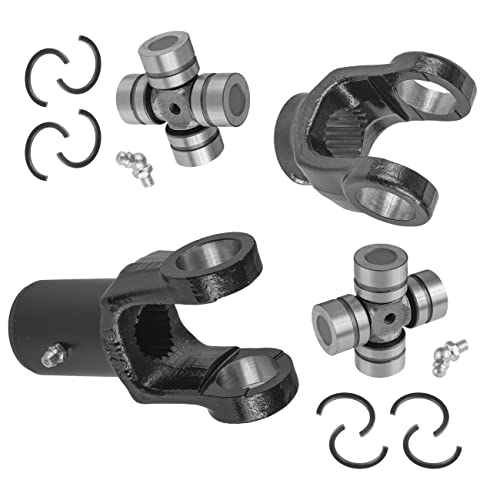 Caltric 2x Front Rear Drive Shaft Yoke with U-joint Compatible with Polaris RZR 900 All Options 2015 2016 2017-2020