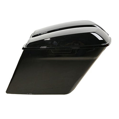 XMT-MOTO 5 Inch Extended Stretched Saddlebags Fit for Touring Models FLT FLHT FLHTCU FLHRC Road King Road Glide Street Glide Electra Glide Ultra-Classic 2014-later Pearl Black