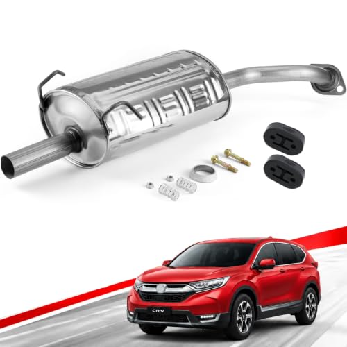 54427 Stainless Steel Rear Exhaust Muffler for 2002-2006 Honda CR-V CRV2 - size: 2002-2006 Honda CR-V