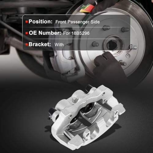 cciyu Front Right Disc Brake Caliper Assembly With Bracket 18B5296 - size: Front Right[18B5296]
