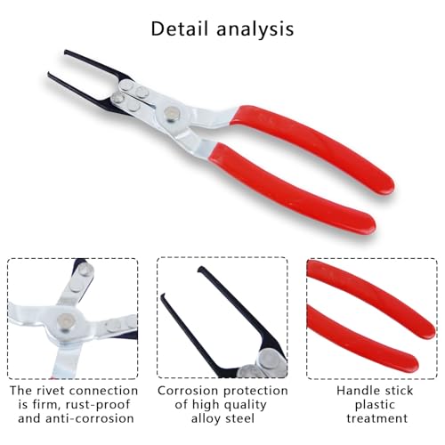 2 PCS Relay Tester, Electrical Disconnect Pliers, Automotive Relay Fmm Fuses Puller Tool, Automotive Relay Tester (Red)