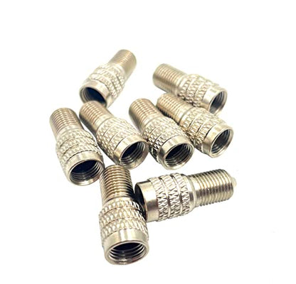 8 Pack Flow Through Tires Air Cap Double Seal Valve Stem Cap Inflate Tire Valve Caps for High Pressure Truck Car RV Bus Tires