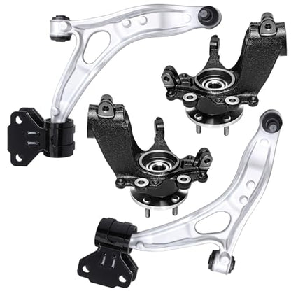 Detroit Axle - Front Steering Knuckles w/Wheel Hub Bearings Lower Control - size: 4CU47867/4PC