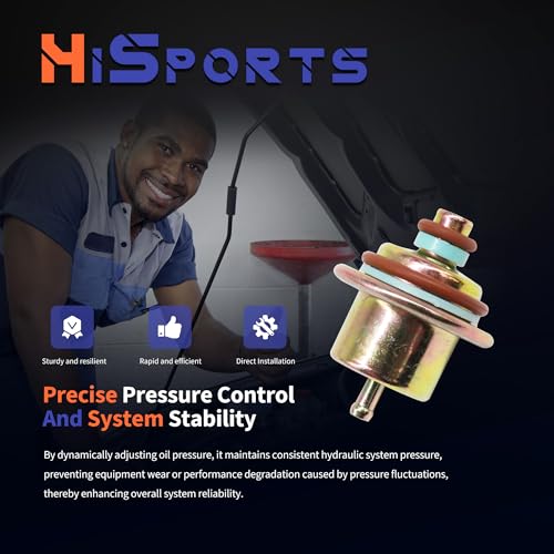HiSport 88894360 Fuel Injection Pressure Regulator Kit with Clip 3.5Bar - size: HSFPR287